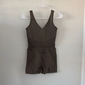 JoyLab Chocolate Sleeveless Romper